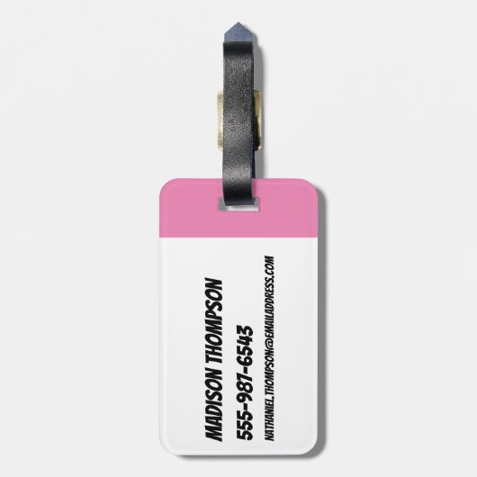 Powerpuff Girls & Donny Rainbow Pattern ラゲッジタグ (裏面縦)