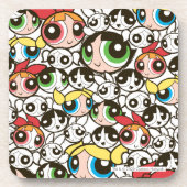 Powerpuff Girls Face Pattern コースター (正面)