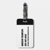 Powerpuff Girls Face Pattern ラゲッジタグ (裏面縦)