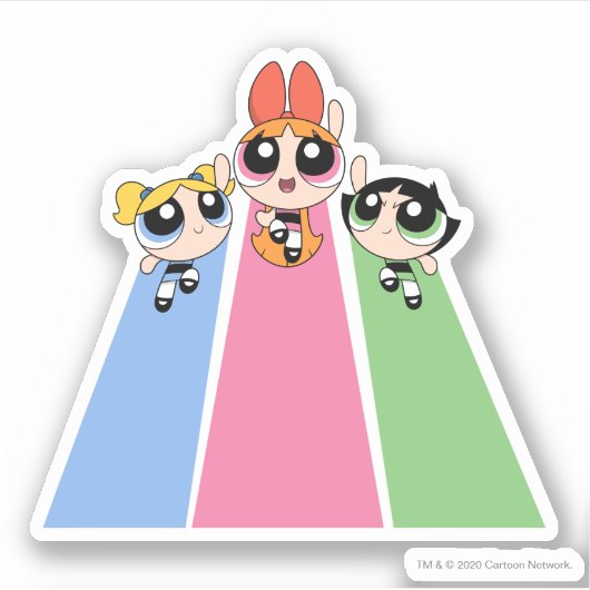 Powerpuff Girls Fly High シール (正面)