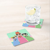 Powerpuff Girls Fly High スクエアペーパーコースター (インサイチュ)