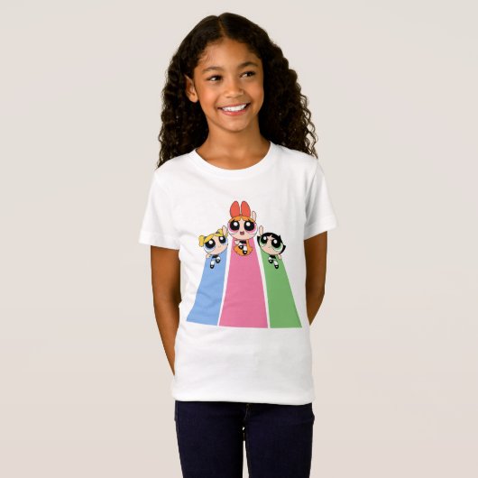 Powerpuff Girls Fly High Tシャツ (正面フル)