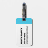 Powerpuff Girls Fly Through The Sky ラゲッジタグ (裏面縦)