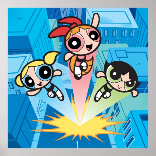 Powerpuff Girls Launch Into The Air ポスター (正面)