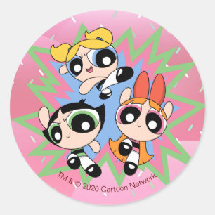 Powerpuff Girls Powfactor ラウンドシール