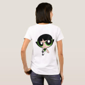 Powerpuff girls Tシャツグリーン Tシャツ (裏面フル)