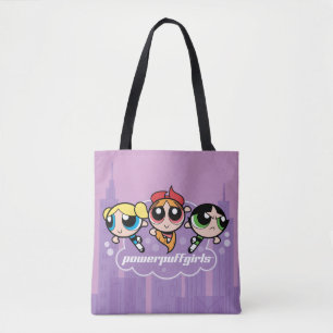 PowerPuff Girls teamのロゴ トートバッグ