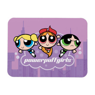 PowerPuff Girls teamのロゴ マグネット