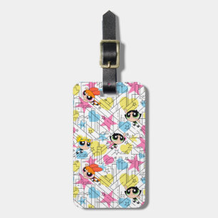 Powerpuff Girls Townsville Pattern ラゲッジタグ