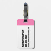 Powerpuff Girls Townsville Pattern ラゲッジタグ (裏面縦)