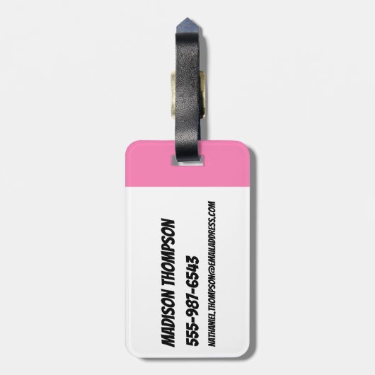 Powerpuff Girls Townsville Pattern ラゲッジタグ (裏面縦)