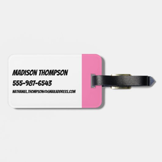 Powerpuff Girls Townsville Pattern ラゲッジタグ (裏面横)