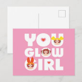 Powerpuff Girls: You Glow Girl インビテーションポストカード (正面/裏面)