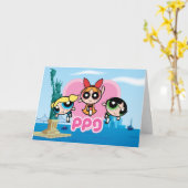 Powerpufg Gailsチー素晴らしム カード (黄色い花)