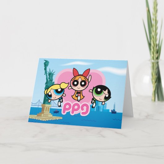 Powerpufg Gailsチー素晴らしム カード (正面)