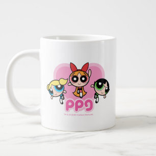 Powerpufh Girlsチーム素晴らし ジャンボコーヒーマグカップ