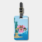 Powerpufh Girlsチーム素晴らし ラゲッジタグ (正面縦)