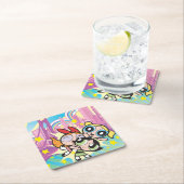 Powerpufh Girlsルール スクエアペーパーコースター (インサイチュ)