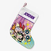 Powerpufh Girlsルール スモールクリスマスストッキング (正面 (吊り時))