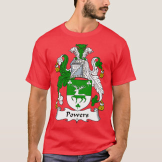 Powers Coat of Arms Family Crest  Tシャツ