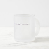 Powershell Scripterのために飲むこと フロストグラスマグカップ (正面右)