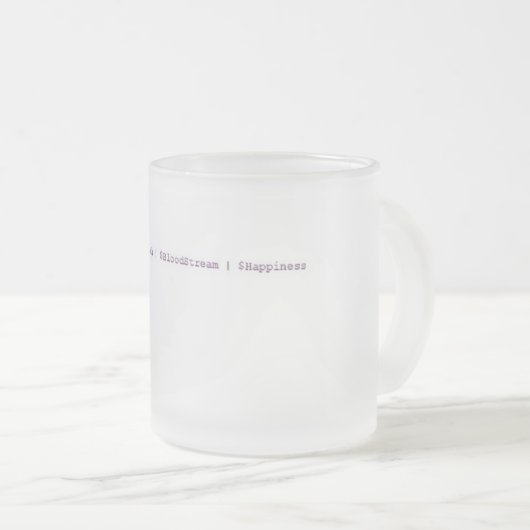 Powershell Scripterのために飲むこと フロストグラスマグカップ (正面右)