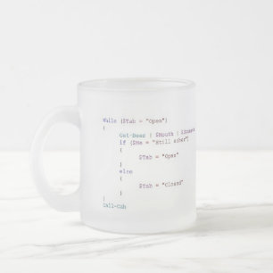Powershell Scripterのために飲むこと フロストグラスマグカップ