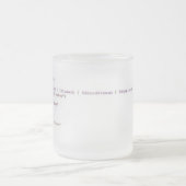 Powershell Scripterのために飲むこと フロストグラスマグカップ (中央)