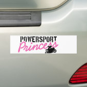 Powersportのプリンセスのバンパーステッカー バンパーステッカー (車上)