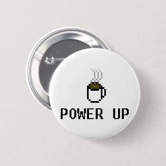 powerup 缶バッジ (正面&裏面)