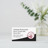 PowerWashおよびPressure Cleaning名刺 名刺 (スタンド正面)