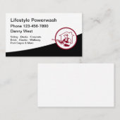PowerWashおよびPressure Cleaning名刺 名刺 (正面/裏面)