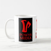 Powys媒体のマグ(3ロゴ) コーヒーマグカップ (左)