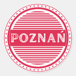 Poznan City Pride Emblem – Polish Identity ラウンドシール