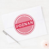 Poznan City Pride Emblem – Polish Identity ラウンドシール (封筒)