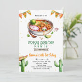 Pozole Birthday party Invitation 招待状 (スタンド正面)