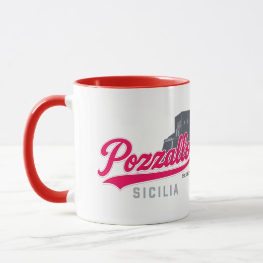 Pozzallo Sicilia Torre Cabrera Mug  マグカップ (左)
