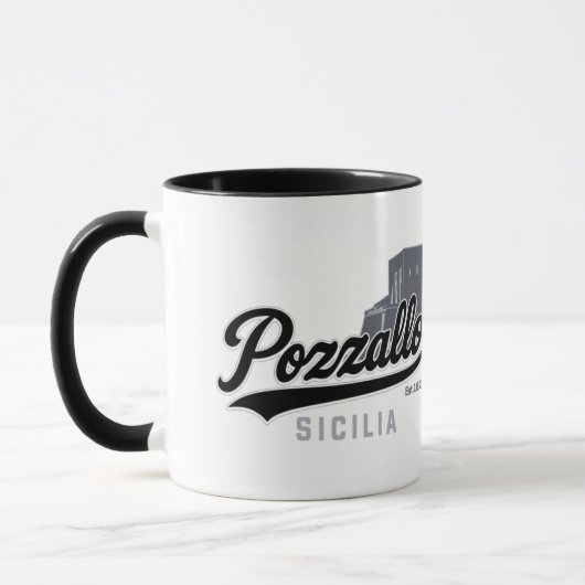 Pozzallo Sicilia Torre Cabrera Mug  マグカップ (左)