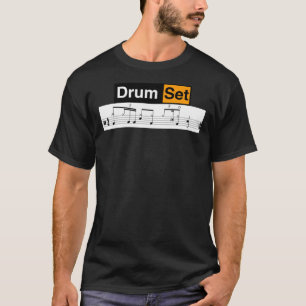 PPハブドラムイントクラシックロミュージックTシャツ Tシャツ
