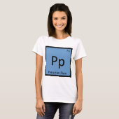 Pp - ペルーのパソの化学元素記号Tシャツ Tシャツ (正面フル)