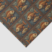 PP 572 Steampunk Fishes Decopage 2 of 3 薄葉紙 (詳細)