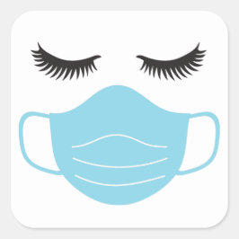 PPEマスクとまつげ スクエアシール