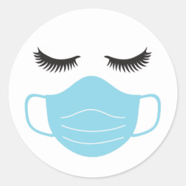 PPEマスクとまつげ ラウンドシール