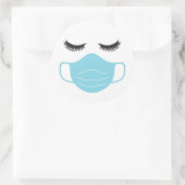 PPEマスクとまつげ ラウンドシール (バッグ)