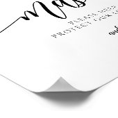 PPE結婚マスクの社会的分布標識 ポスター (角)