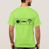 、PPG -前部及び背部食べて下さい、眠らせて下さい Tシャツ (裏面)