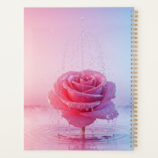 PPink Water Rose Planner プランナー手帳 (裏面)