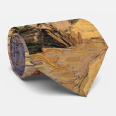 Ppoplars on Road Through Hills by Vincent van ゴッホ ネクタイ (ロール)