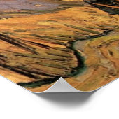 Ppoplars on Road Through Hills by Vincent van ゴッホ ポスター (角)