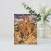 Ppoplars on Road Through Hills by Vincent van ゴッホ ポストカード (スタンド正面)